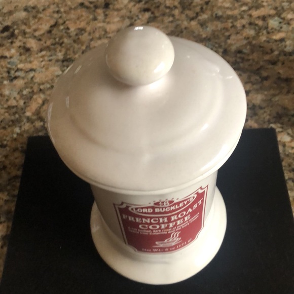 VTG COFFEE CANISTER LORD BUCKLEY'S FRENCH ROAST COFFEE CERAMIC CANISTER - Picture 2 of 10